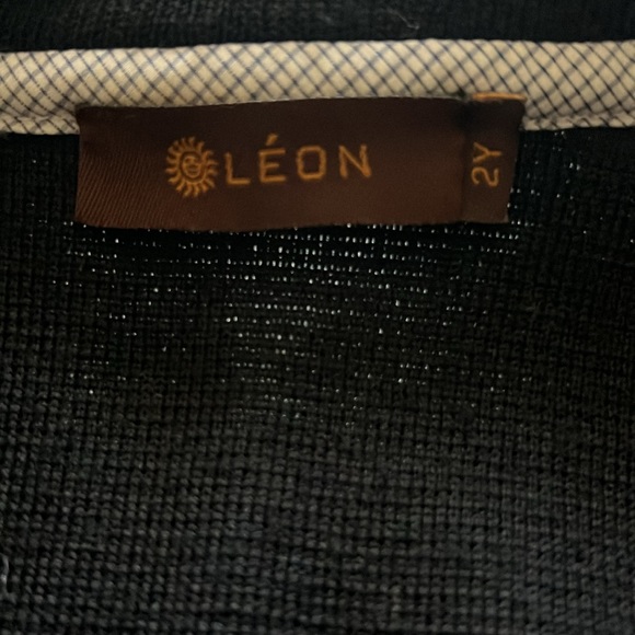 Leon Italy, Italian Designer Toddler Sweater Dark Blue size 2y - Picture 8 of 10